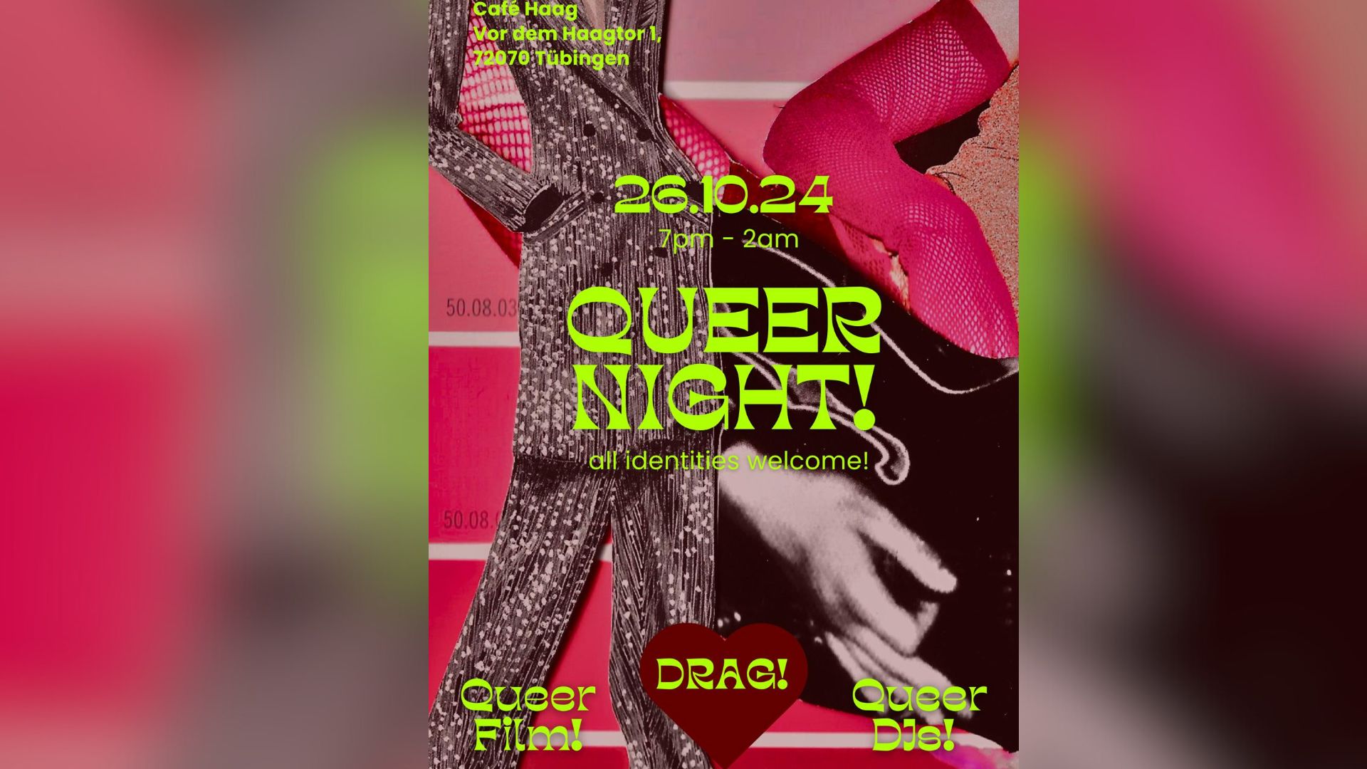QUE­ER NIGHT im Café&nbsp;Haag